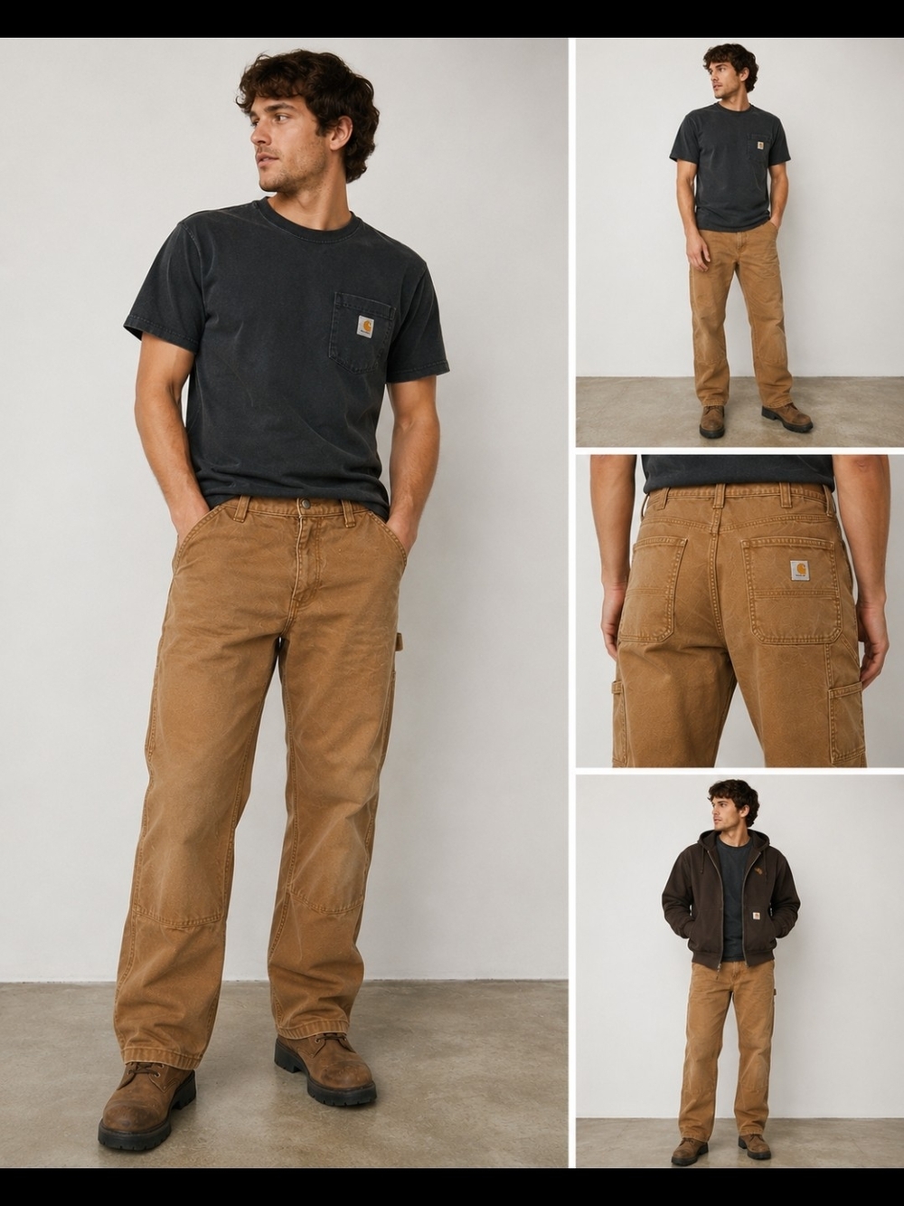 Carhartt Brown Relaxed Fit Duck Utility Pants